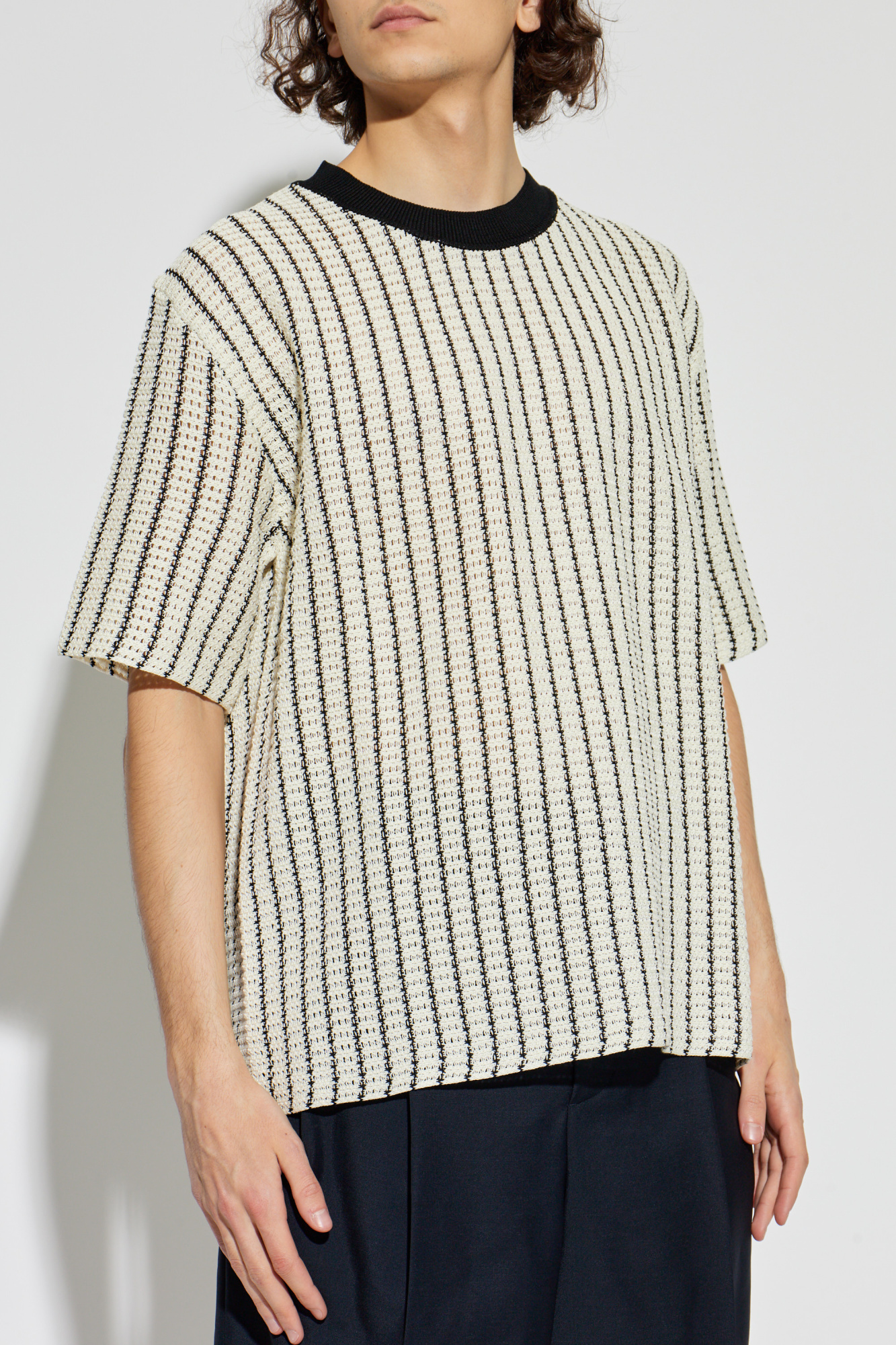 JIL SANDER T-shirt with decorative knit | Men's | Vitkac